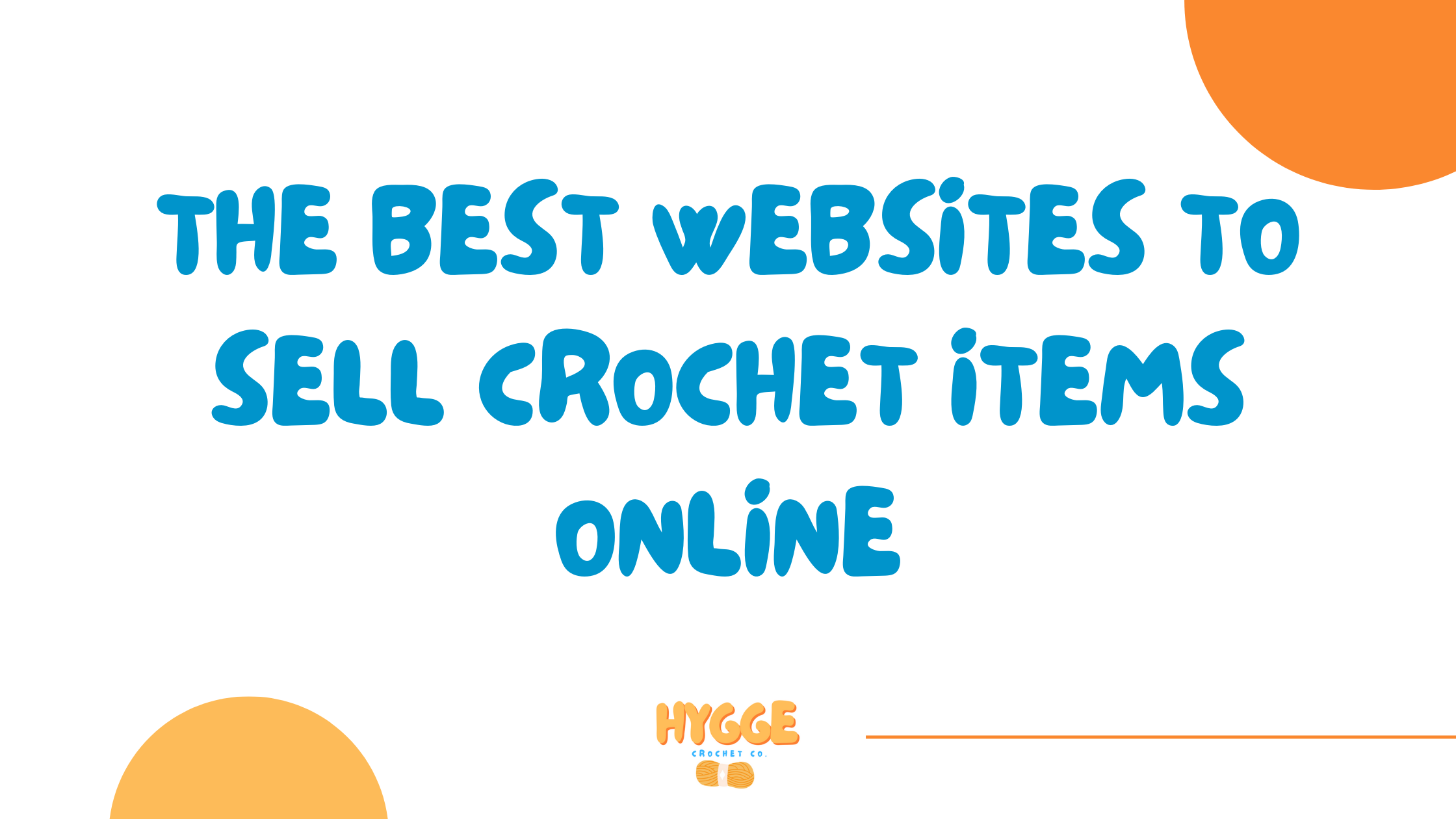 the best websites to sell crochet items online