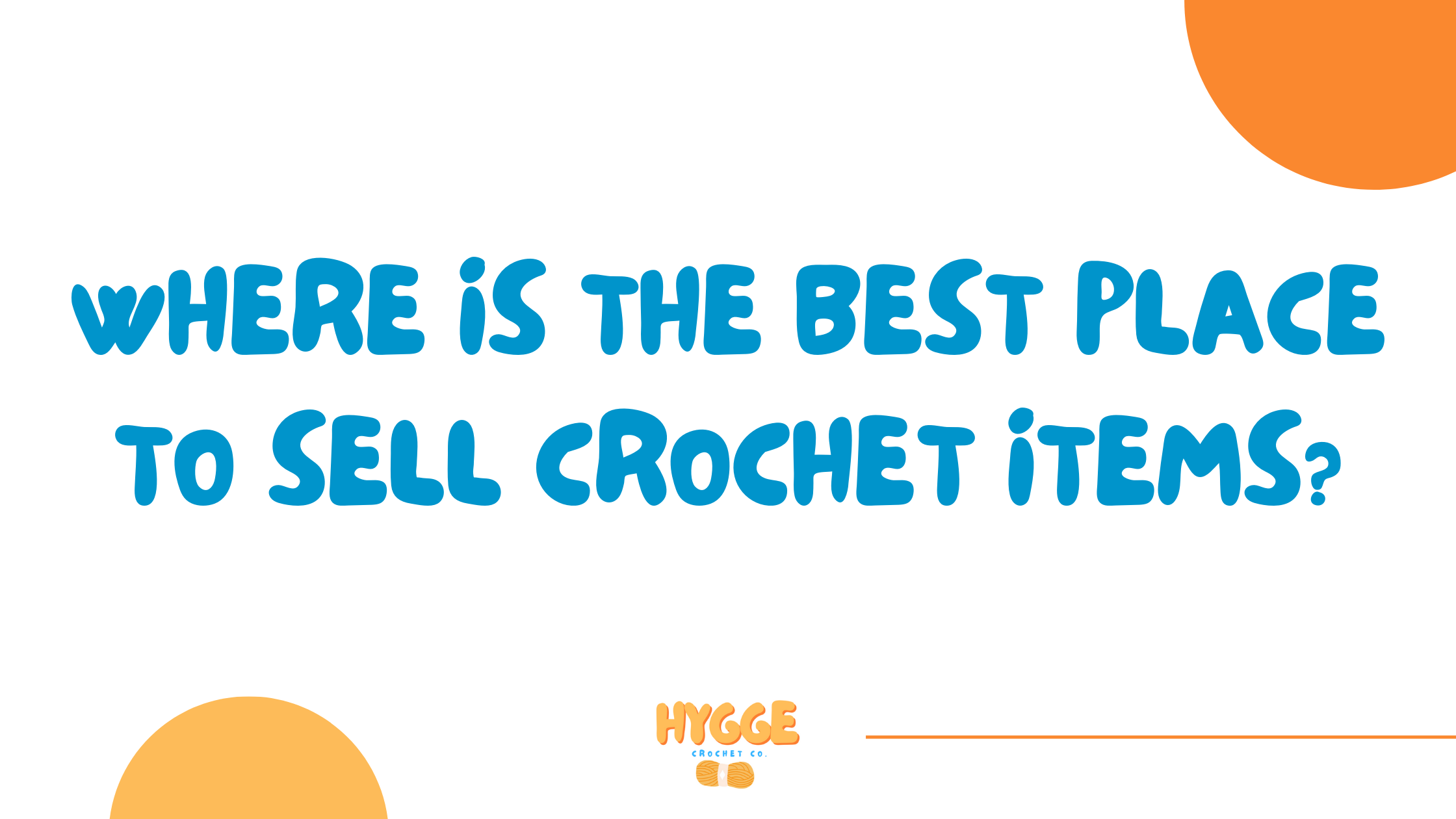 Where Is the Best Place to Sell Crochet Items?