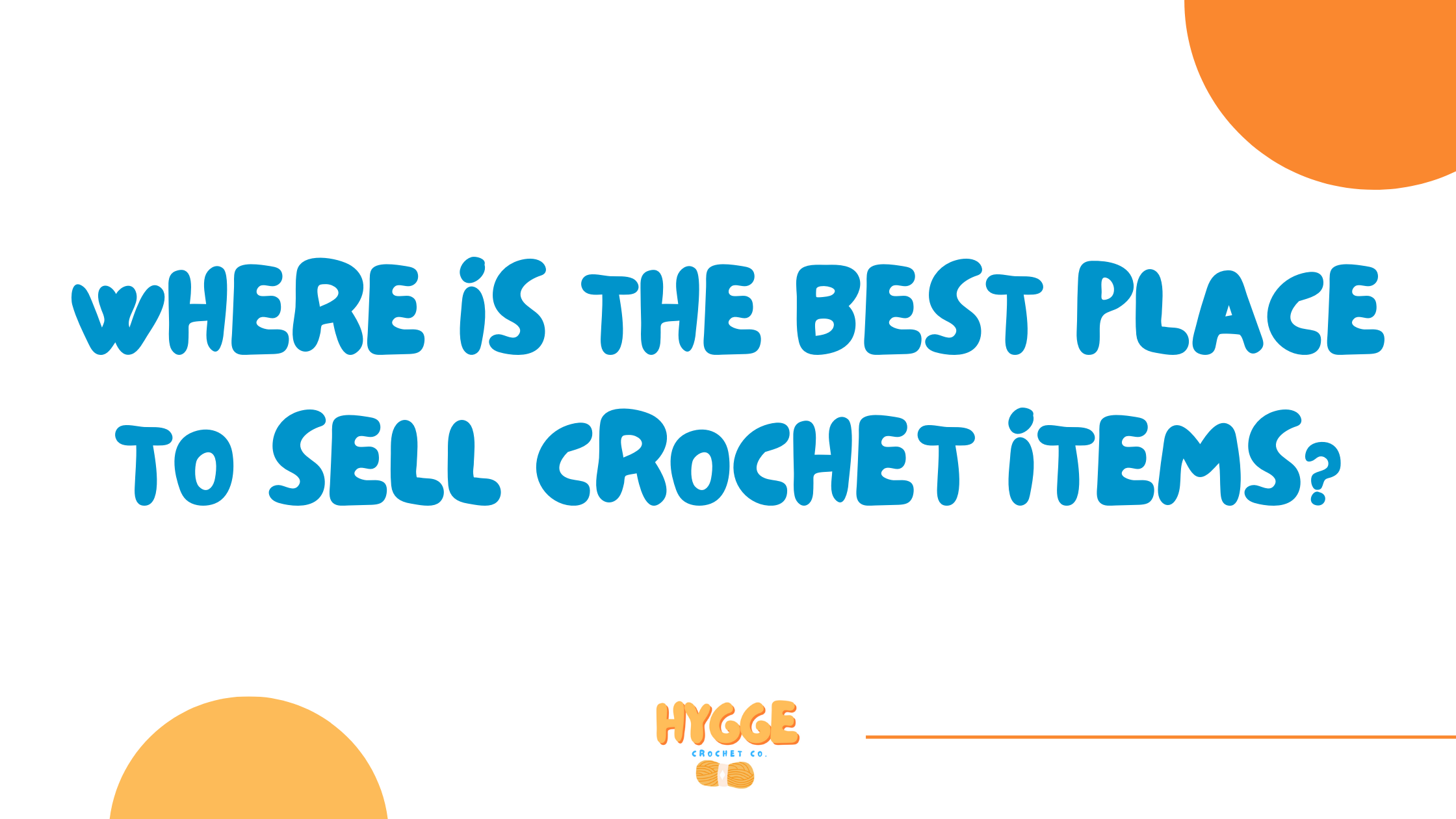 where is the best place to sell crochet items?