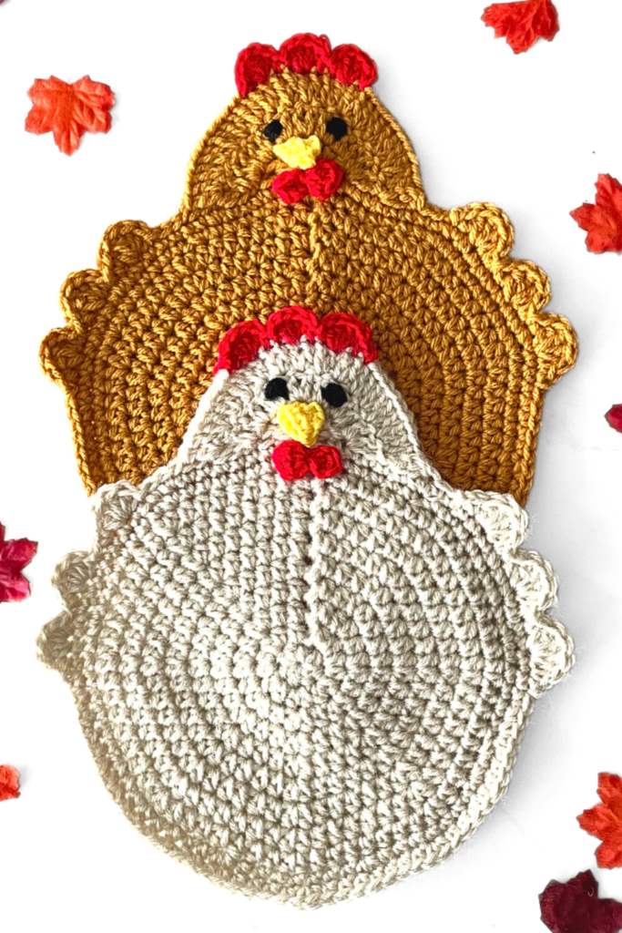 Chicken Trivet Crochet Pattern