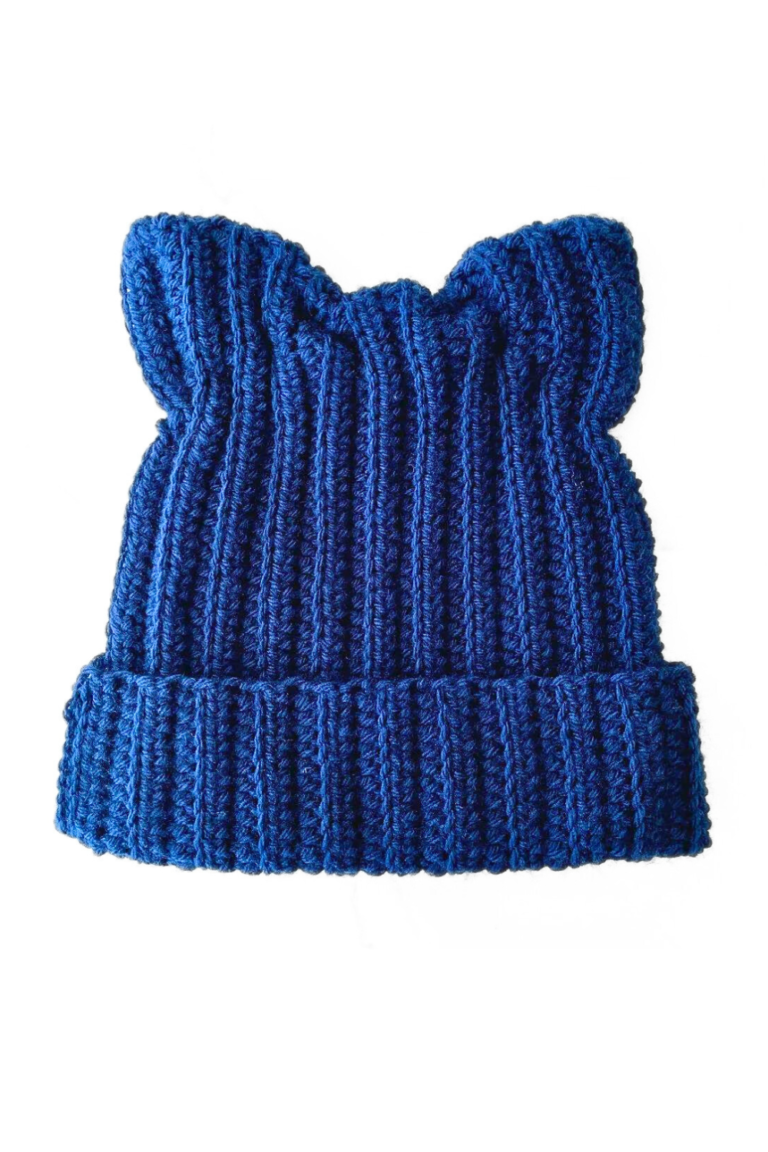 Easy Cat Ear Beanie Hat FREE Crochet Pattern
