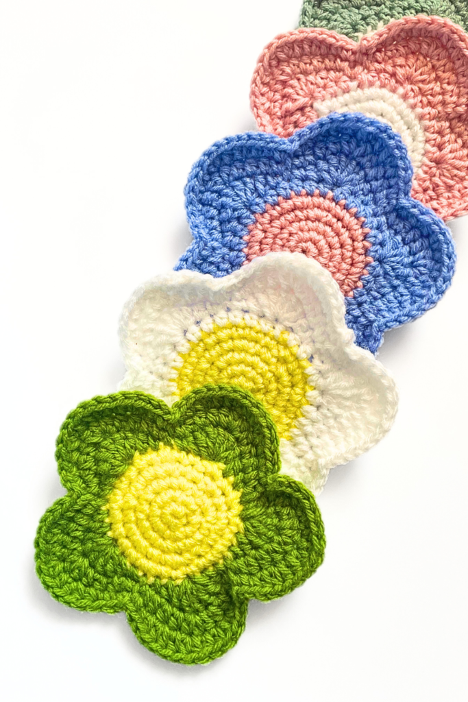 Crochet Flower Coasters